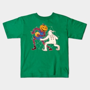 Halloween Basketball Kids T-Shirt